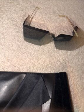 Dior Oversized Black Gradient Shield Sunglasses
